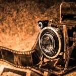 Camera, Film, Vintage image.