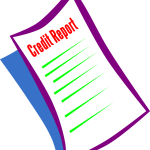 credit report vector image