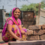 woman working